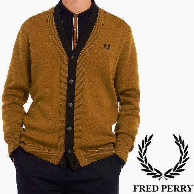 47 割引m L 644新着 フレッドペリー ニット メンズ ダブルクラケットカーディガン ブランド トップス Vネック 羽織り 長袖 ボタン ライン メリノウール 上着 トップス メンズファッション ファッションml644 Vel Rayproductsusa Com