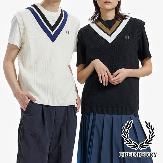 WEB限定デザイン フレッドペリー FRED PERRY ベスト メンズ レディース