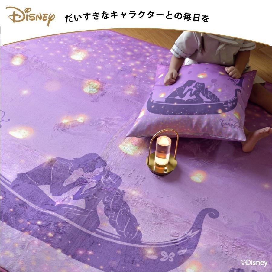 ラグ ラプンツェル ディズニー カーペット マット 2畳 185×185 洗える