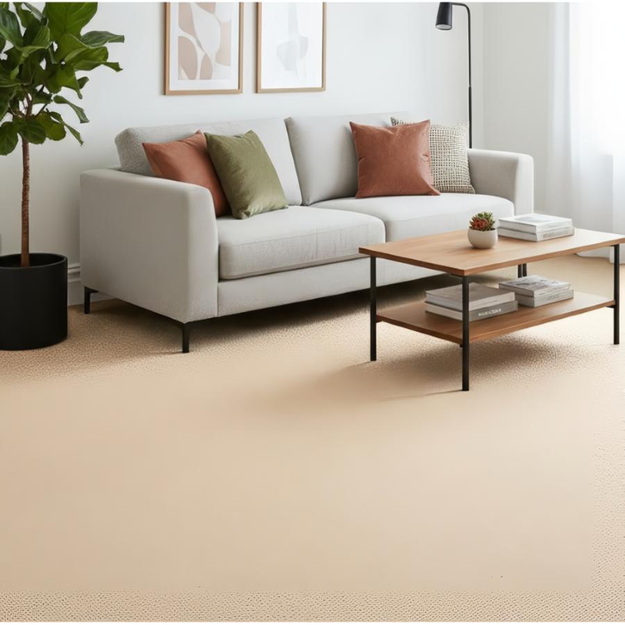 新品未使用　本間６畳　色　ベージュ ラグ カーペット 6畳 本間 平織 286×382cm 6帖 おしゃれ カットできる