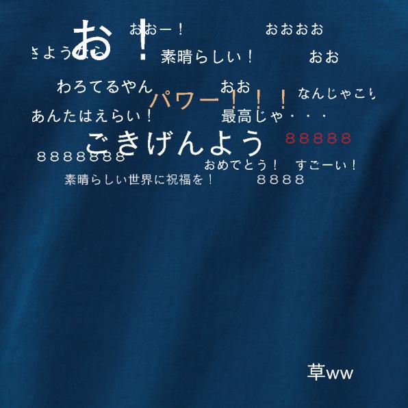 Tシャツ コメント風 祝福 おもしろTシャツ カラーが選べる フロント