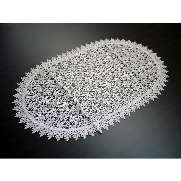 花柄レース編みテーブルセンターL //テーブルランナー テーブルクロス