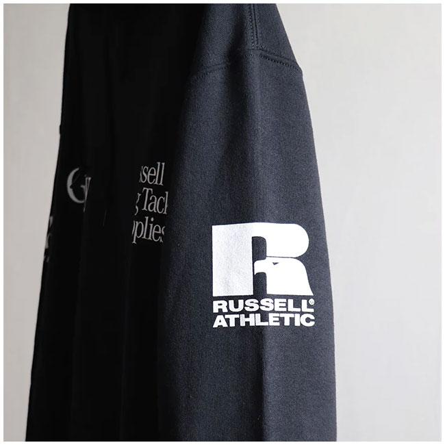 RUSSELL ATHLETIC ラッセルアスレチック Russell×Gary YAMAMOTO Multi Logo Print Dri-Power Fleece Hoodie ドライパワーフリースフーディー RGY-A04｜snb-shop｜07