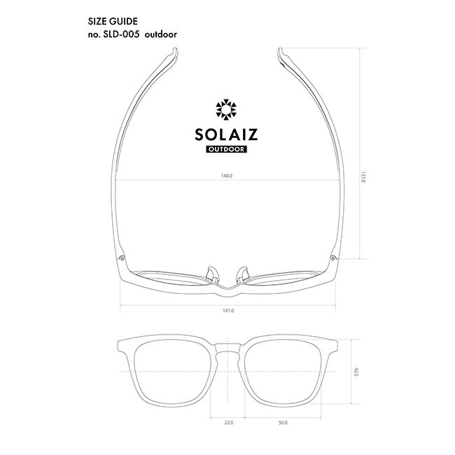 SOLAIZ ソライズ SLD-005 OUTDOOR 偏光レンズ 【 サングラス メガネ ウエリントン ウェリントン UVカット アウトドア 】