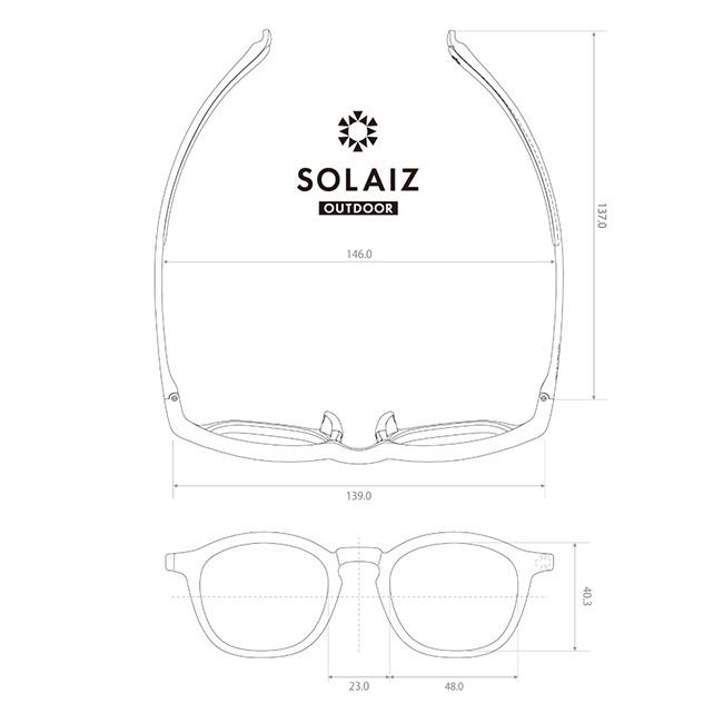 SOLAIZ ソライズ SLD-006 OUTDOOR 偏光レンズ 【 サングラス メガネ UVカット デイリー アウトドア キャンプ 】