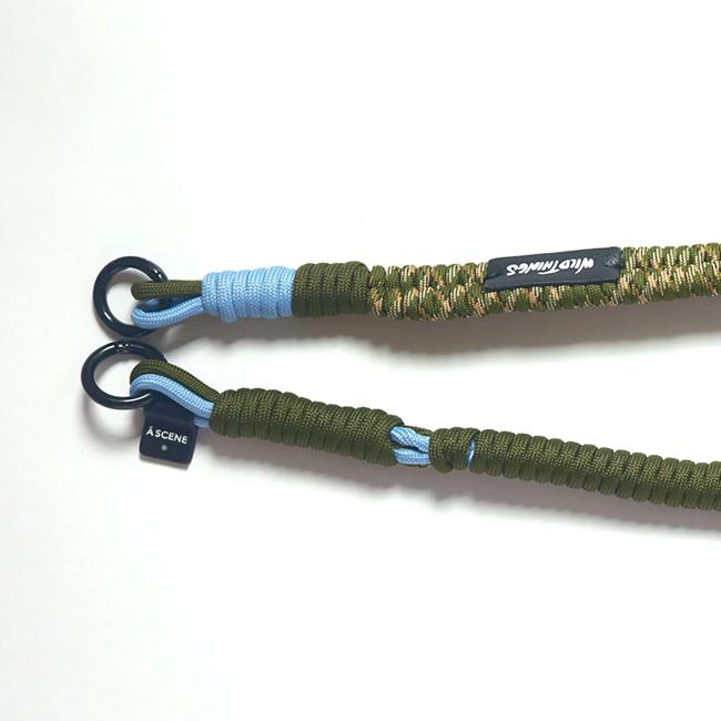 A SCENE×WILDTHINGS エーシーン×ワイルドシングス Design paracord shoulder(L) パラコードショルダー WT03_003【 スマホ コラボ 】【メール便・代引不可】の画像