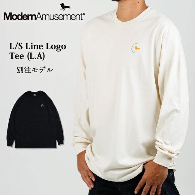 Modern Amusement（モダンアミューズメント） 別注 L/S Line Logo Tee