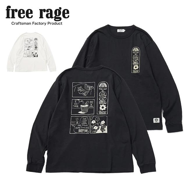 free rage（フリーレイジ） リサイクルコットン長袖Tシャツ (Tag With Flower) 225CC805D 【 トップス ロン ...
