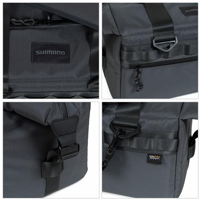 SHIMANO シマノ COOLER BAG PRO M(18L) クーラーバッグプロM 【 ソフトクーラー 肩掛け 防水インナー 止水ファスナー サイクリング 釣り キャンプ アウトドア 】の画像