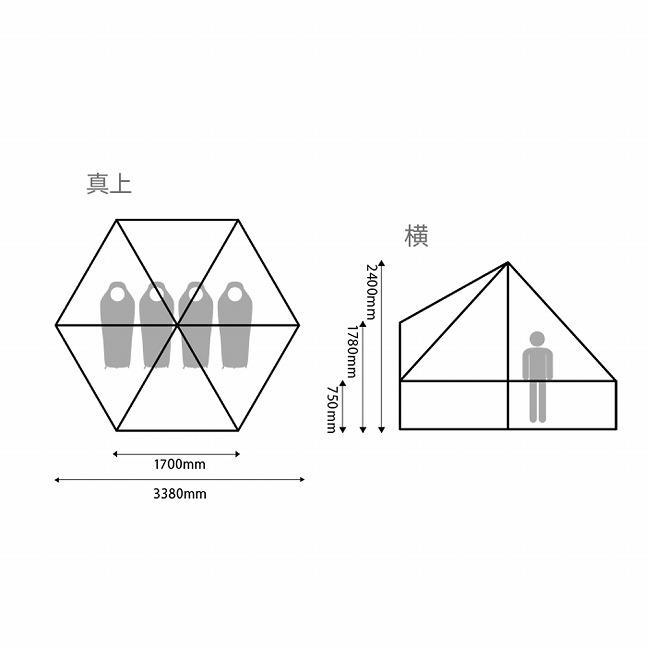 CHUMS（チャムス） Booby House T/C 4 ブービーハウスT/C 4 CH62-1785
