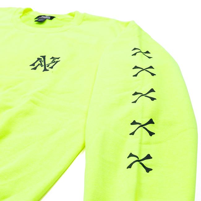 MAGICNUMBER マジックナンバー BONES EMBLEM CREW SWEAT ボーンズエンブレムクルースウェット 25AW-MN031 【 長袖 トレーナー プルオーバー アウトドア 】_2