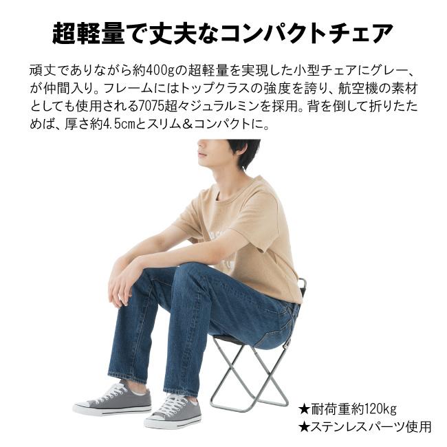 LOGOS（ロゴス） 7075トレックチェア(背付)(グレー) 73369000 【 椅子