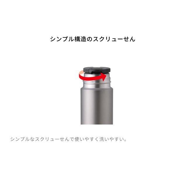 THERMOS（サーモス） 真空断熱チタンボトル 500ml TGY(チタングレー