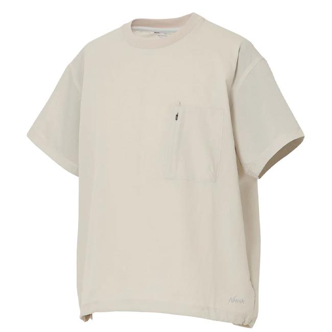 NANGA ナンガ DotAir COMFY TEE ドットエアコンフィーティー N2500-1J300A 【 トップス 半袖 Tシャツ 通気性 吸汗速乾 ドローコード 】【メール便・代引不可】の画像