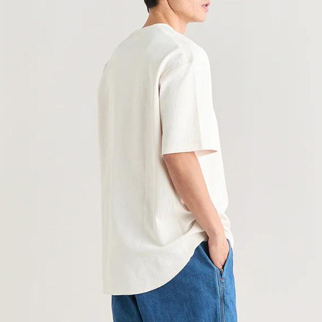 NANGA ナンガ AIRFLEX WAFFLE S/S TEE エアフレックスワッフルショートスリーブTシャツ N2600-1M051A【 半袖 軽量 吸水 速乾 ワッフル 伸縮 UVカット 】の画像