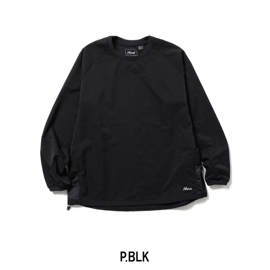 NANGA ナンガ DotAir COMFY L/S TEE ドットエアコンフィーロングスリーブTシャツ N2500-1I301A 【 トップス 長袖 ロンT 通気性 吸汗 速乾 軽量 ドローコード 】の画像