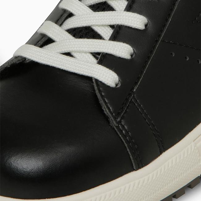 CONVERSE コンバース ONE STAR PS ワンスターPS Black/White 33701750 【 安全靴 作業靴 セーフティーシューズ JSAA規格 A種 人工皮革製 プロスニーカー 】の画像