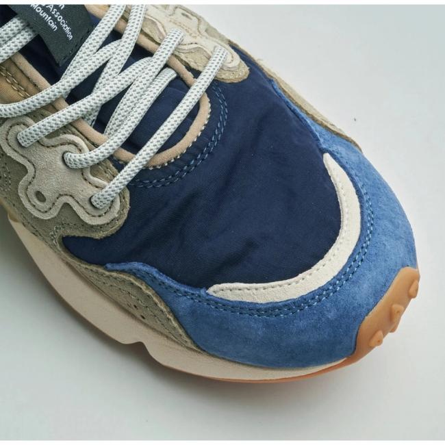 FlowerMOUNTAIN フラワーマウンテン YAMANO3 ヤマノ3 Navy/Blue/Khaki FM63781 【 靴 スニーカー シューズ 抗菌 防臭 吸水 アウトドア 】の画像