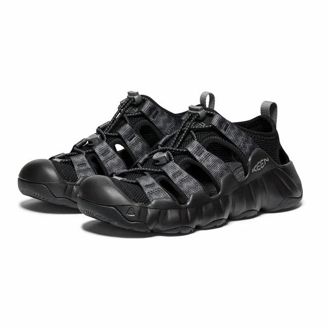 KEEN キーン HYPERPORT H2 ハイパーポートエイチツー Black/Steel Grey 1028657【 レディース ウィメンズ サンダル 靴 抗菌 防臭 速乾 撥水 アウトドア 】の画像