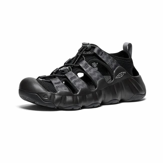 KEEN キーン HYPERPORT H2 ハイパーポートエイチツー Black/Steel Grey 1028657【 レディース ウィメンズ サンダル 靴 抗菌 防臭 速乾 撥水 アウトドア 】の画像
