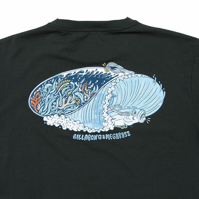 BILLABONG×MEGABASS ビラボン×メガバス Surf Flex T-Shirts POPX SET サーフフレックスTシャツ BG01A863【 Tシャツ 半袖 コラボ 吸水 速乾 UV 釣り ルアー 】の画像