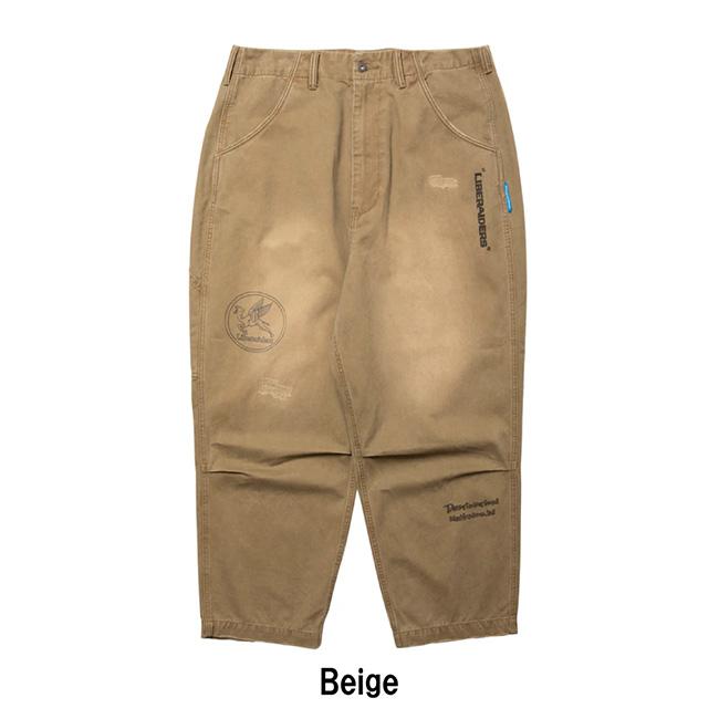 Liberaiders リベレイダース HANDWRITING PRINT CHINO SARROUEL PANTS