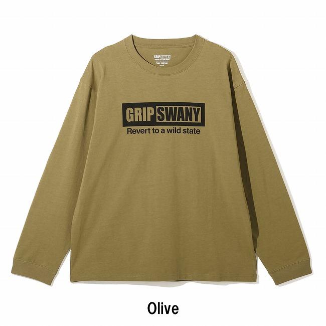 GRIP SWANY（グリップスワニー） BOX LOGO LS TEE ボックスロゴロング 