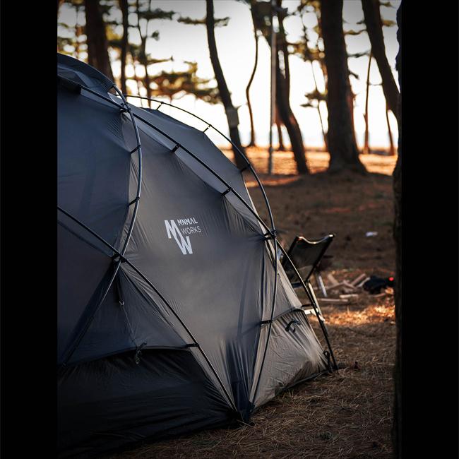 美品MINIMALWORKS ミニマルワークス シェルターG 2025 ブラック SHELTER G 2025(Dyneema) /BLACKシェルターG2025(ダイニーマ