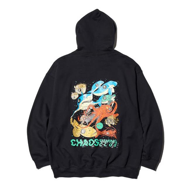 Chaos Fishing Club LOGO DRY HOODIE【OLV】 Chaos Fishing Club LOGO DRY HOODIE【OLV】