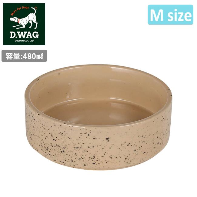 D.WAG ディーワグ SPLATTER CERAMIC DOG BOWL M スプラッター