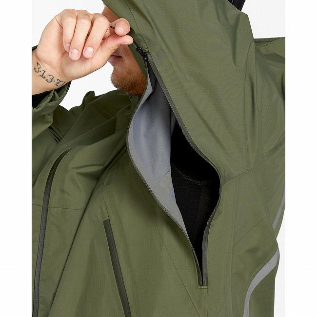VOLCOM（ボルコム） Mens Side Hit Shell Jacket メンズサイドヒットシェルジャケット IVY G1552502 ...