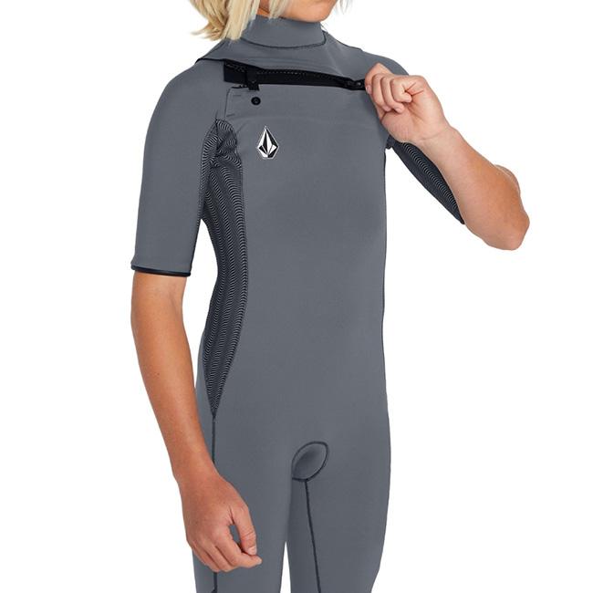 VOLCOM（ボルコム） Big Boys Modulator 2mm Chest Zip Short Sleeve