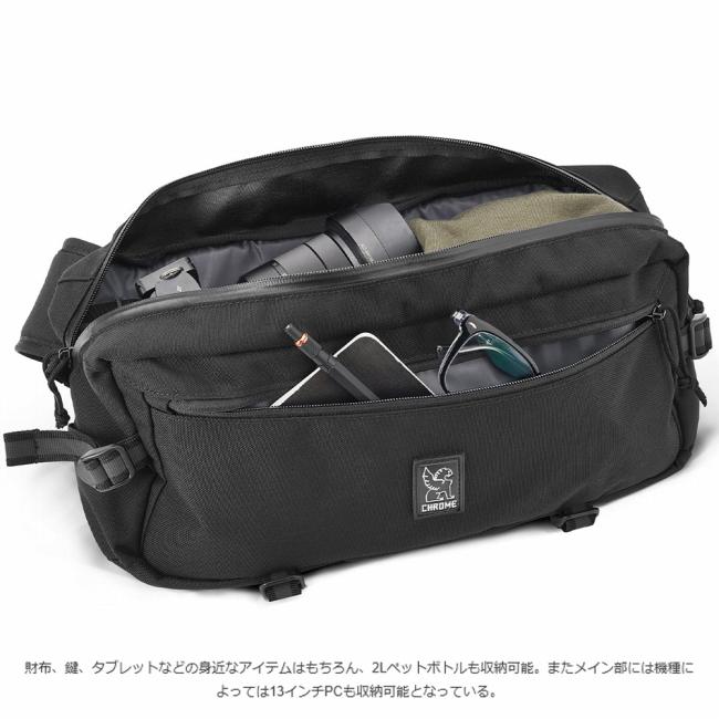 CHROME クローム Kadet カデット Black Canvas Leather BG196BCVL 【 カバン 斜め掛け スリングバッグ 耐久 耐水 PC収納 サイクリング アウトドア 】_6