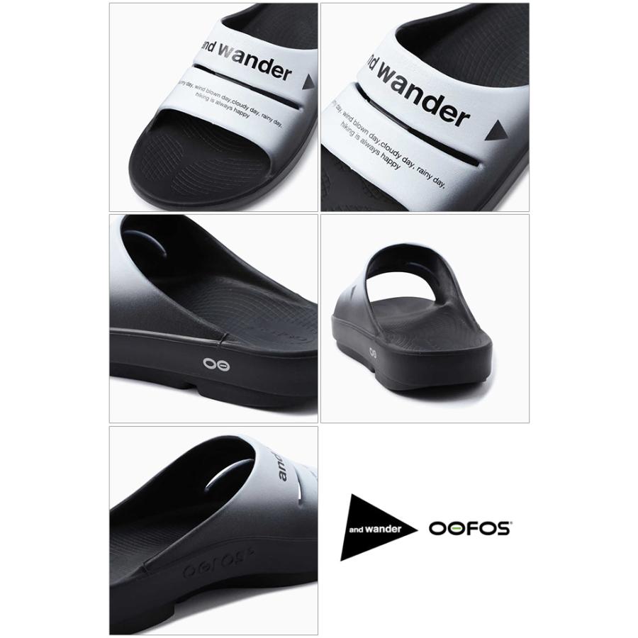 and wander アンドワンダー OOFOS ahh×and recovery sandal and wander アンドワンダー OOFOS ahh×and recovery sandal