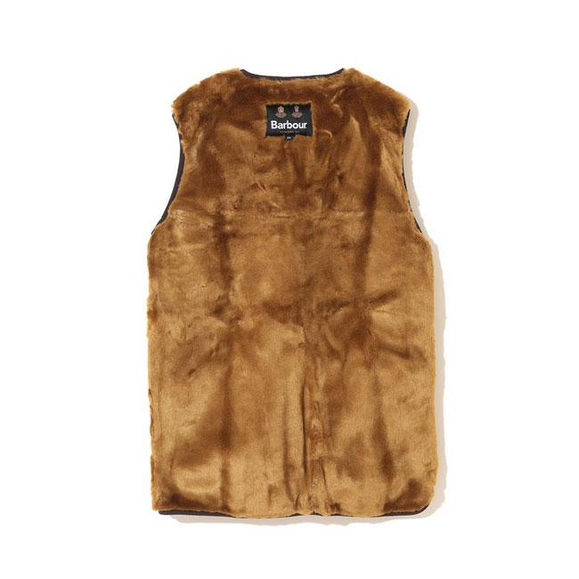 Barbour（バブアー） SL FRONT ZIP FUR LINER VEST スリムフィット