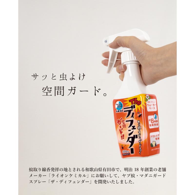 ヤブ蚊・マダニ ガードスプレー「ザ・ディフェンダー」 【 虫よけ 空間