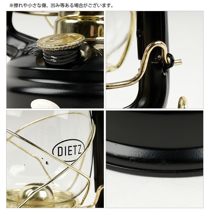 DIETZ デイツ ハリケーンランタン 78 ブラック/ゴールドトリム