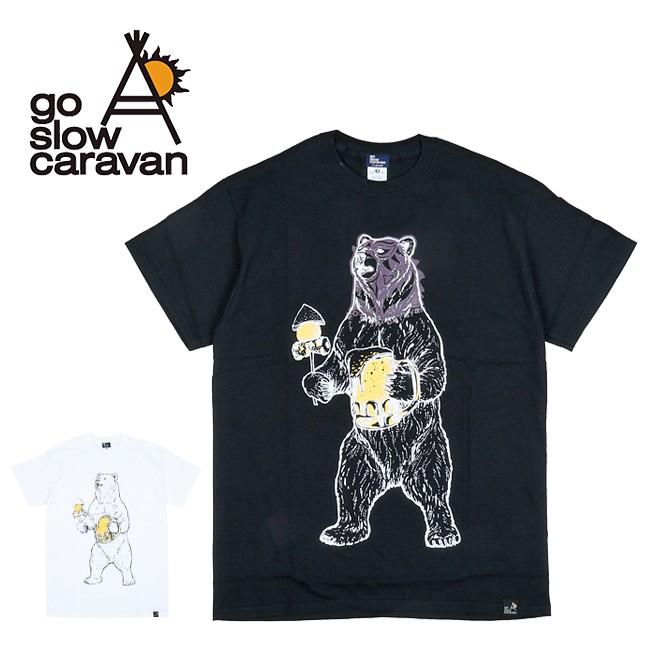Go Slow Caravan ゴースローキャラバン オーロラプリント Ss Tee マスくまン Tシャツ コットン アウトドア フェス メール便 代引不可 Snb Shop 通販 Paypayモール