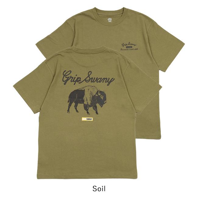 GRIP SWANY グリップスワニー BUFFALO TEE バッファローティー GSC-74 【Tシャツ/半袖/トップス/アウトドア】【メール便・代引不可】｜snb-shop｜09