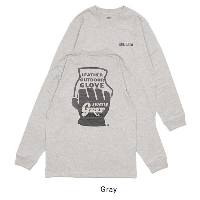 GRIP SWANY グリップスワニー GLOVE LOGO LONG SLEEVE TEE グローブロゴロングスリーブティー GSC-76 【Tシャツ/長袖/ロンT】【メール便・代引き不可】｜snb-shop｜09