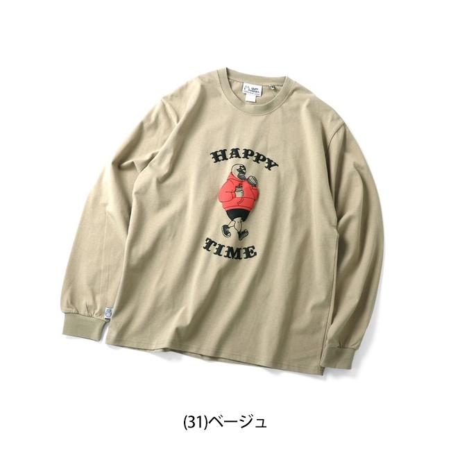 gym master ジムマスター 7.4ozHAPPY TIMEロンTee  G221754 【Tシャツ/長袖/トップス/アウトドア】【メール便・代引不可】｜snb-shop｜07