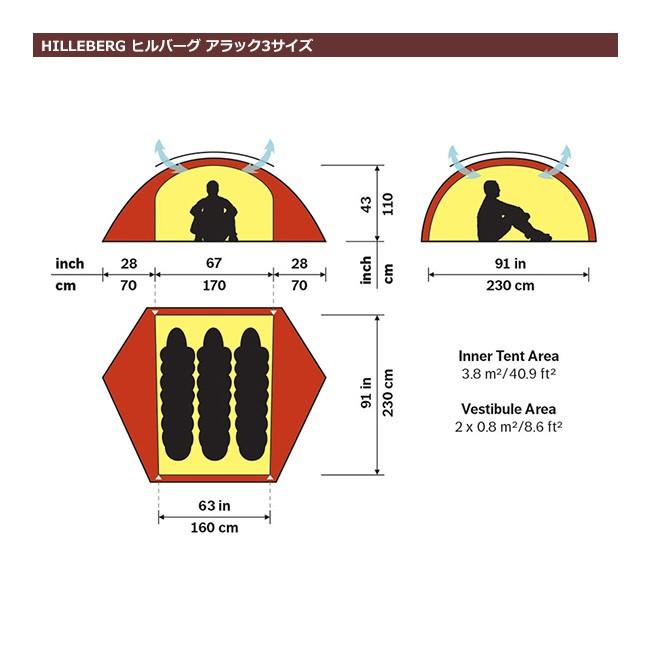 HILLEBERG（ヒルバーグ） Allak 3 アラック3 12770201 【テント