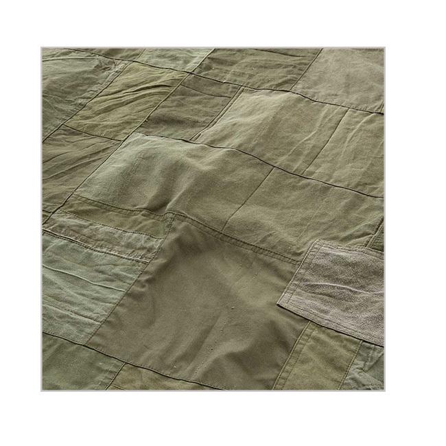 hobo ホーボー DAY BLANKET L UPCYCLED US ARMY CLOTH Olive デイブランケットエルアップサイクルユーエスアーミークロス HB-A3513 【膝掛け/パッチワーク】_2