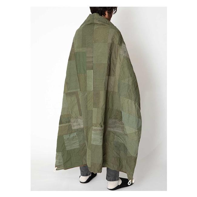 hobo ホーボー DAY BLANKET L UPCYCLED US ARMY CLOTH Olive デイブランケットエルアップサイクルユーエスアーミークロス HB-A3513 【膝掛け/パッチワーク】_3