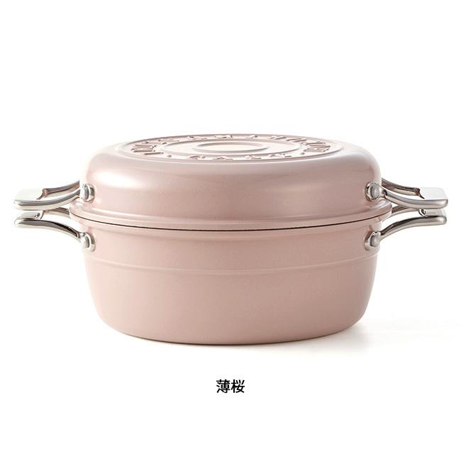 北陸アルミニウム HAMON 琺瑯鍋 21cm 【ホーロー/ガス火/料理