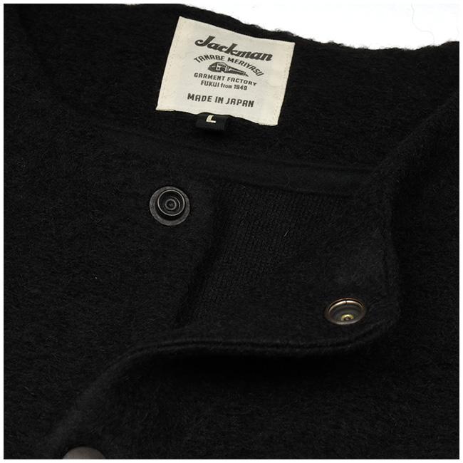 新品 Jackman Wool Collarless Jacket グレー M Jackman（ジャックマン） Wool Collarless Jacket ウールカラーレス