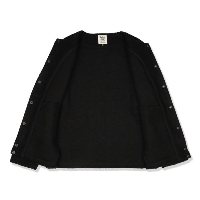 Jackman ジャックマン Wool Collarless Jacket ウールカラーレス