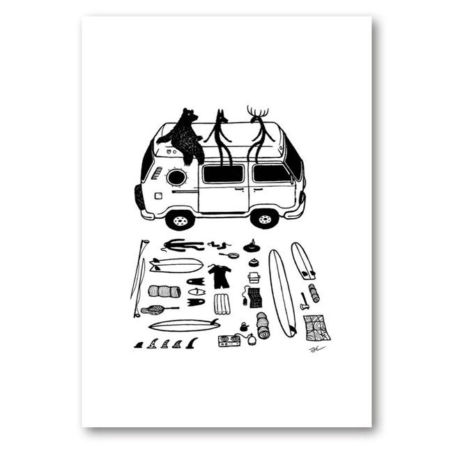 PK額装品 5 ジョナスクレアッソン A4額入り 貴重イラスト ポスター風 JONAS CLAESSON ジョナスクレアッソン FORTH フォース A4 額セット