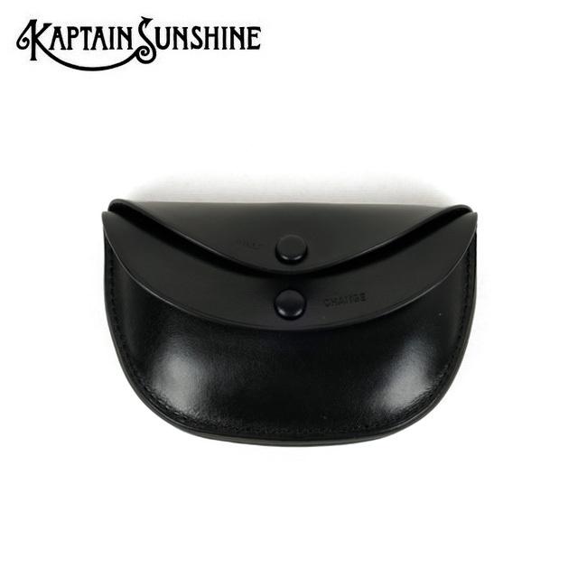 KAPTAIN SUNSHINE キャプテンサンシャイン Round Wallet Sml Black 