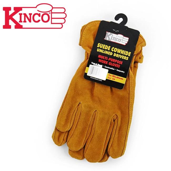 Kinco Gloves キンコグローブ Unlined Cowhide Driver Gloves 50 【アウトドア/ガーデニング/DIY/ドライブ】【メール便・代引き不可】｜snb-shop